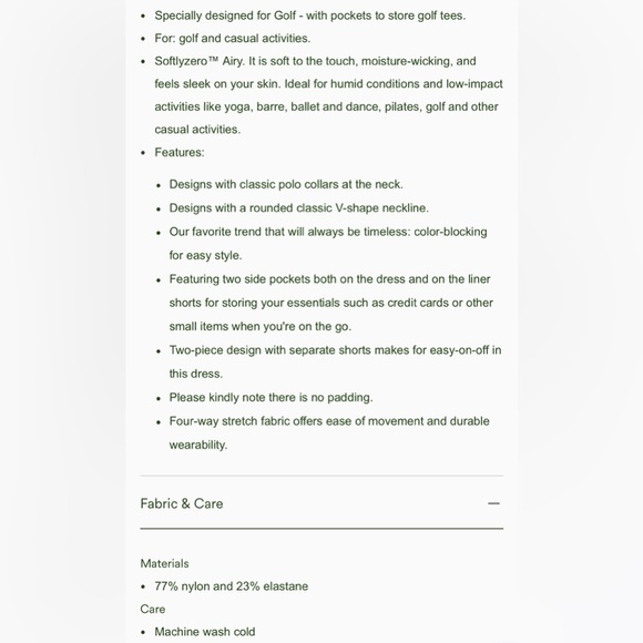HALARA Softlyzero Airy Collar Pocket Color Block 2-Piece Mini Golf Active Dress - Picture 15 of 16